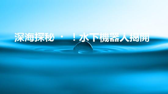 深海探秘！水下機器人揭開神秘海底世界的面紗